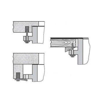 Laufen Universal Монтажный комплект для крепления встр. раковин снизу(для 8.1119.1; 8.1122.0; 8.1123.0; 8.1124.0; 8.1178.0/2 ;8.1319.2 ;8.1323.0)