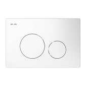 I049001 Клавиша для инсталляции пневматическая, пластик, белый