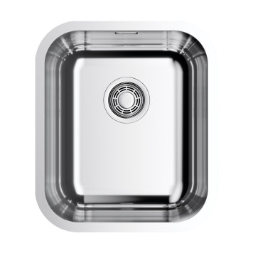 Omoikiri Omi 38-U/I IN Кухонная мойка из нержавеющей стали 37,4x18 см, цвет: нержавеющая сталь 4997435