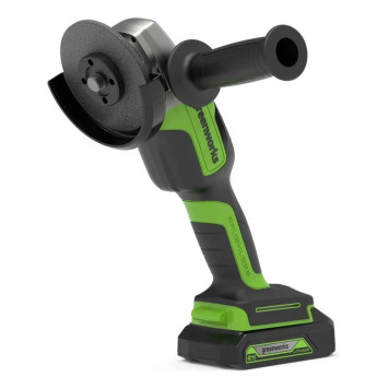 Машина шлифовальная угловая аккумуляторная Greenworks GD24AG 24V (АКБ 4.0 Ач и ЗУ)