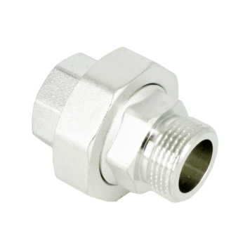 Сгон американка, ELSEN, TIN латунь, прямой, НВ, 3/4, 3/4, с плоским уплотнением, CN