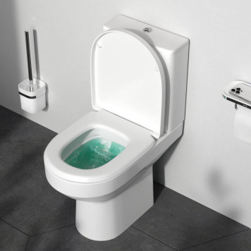 C708600WH Напольный унитаз-компакт безободковый FlashClean, без сиденья-1