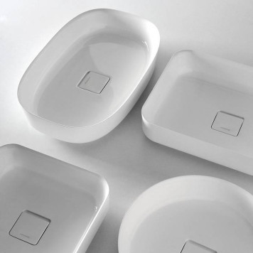 Antonio Lupi Bolo Раковина 63х40 см, без отв., накладная, цвет: белый-2