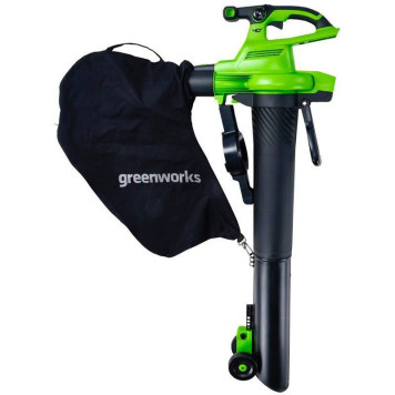 Воздуходувка-пылесос аккумуляторный Greenworks GD40BVII,40v бесщеточная (без АКБ и ЗУ)-3