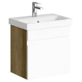 AQ SRT0105DB Smart Тумба под умывальник подвесная, с одним ящиком, дуб балтийский, 500х510х380 мм SRT0105DB