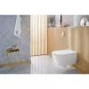VilleroyBoch Viclean Унитаз-биде 38.5х59.5х36см., подвесной, в комплекте с сиденьем, покрытие CeramicPlus, цвет: альпийский белый. V0E100R1