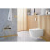 VilleroyBoch Viclean Унитаз-биде 38.5х59.5х36см., подвесной, в комплекте с сиденьем, покрытие CeramicPlus, цвет: альпийский белый. V0E100R1