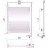 Сунержа Модус 2.0 Полотенцесушитель электрический 50x60h, прав., цвет: без покрытия 00-5601-6050