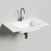 Salini Onda Раковина 80x50х16.3cм., с 1 отв., c переливом, мат-л: S-Stone, цвет: белый матовый. 1402201M*1