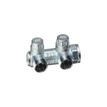 Коллектор FAR хромированный запорный концевой MULTIFAR 3/4х1/2EU FK 3859 3412