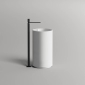Salini ARMONIA TOP 01 Раковина напол 450х450х850/900мм, без отв.под смеситель, донный клапан UpDown,S-Sense, белый глянц (СЛИВ в стену). 130114GN/слив в стену