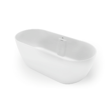 Jacuzzi Moorea Ванна отдельностоящая из акрила 170x75x60.5см, слив-перелив, сифон, регулир.ножки, цвет: белый матовый. MRA00000000-4