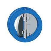 Клапан обратный двухстворчатый, межфланцевый, PN16, DN65, створки ковкий чугун