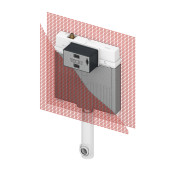 TECEbox Застенный бачок Octa 2, с арматурной сеткой, для напольного унитаза 9370500