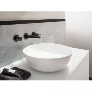 VilleroyBoch Artis Раковина 43х43х12.5см., накладная, без отв., без перелива, TitanCeram, цвет: альпийский белый. 41794301-5