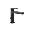 Gessi Emporio Via manzoni Смеситель для раковины, на 1 отв, с донным клапаном, цвет: Black XL