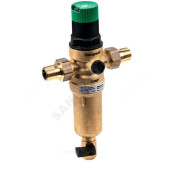 Фильтр T-обр лат FK06 Ду25 Ру25 р/р 70C с регулятором давления сл кран Honeywell FK06-1AAM