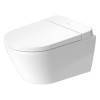 Duravit D-Neo Унитаз подвесной, безободковый, с сиденьем Sensowash, инсталляцией и клавишей с системой автосмыва, с покрытием Hygieneglaze, цвет: белый. 614700012002340, 2502092096, WD1039000060, WD5013012060