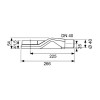 TECE drainline, сифон, 0,5 л/c, DN 40, выход вбок, высота монтажа от нижнего края сифона до верхнего края слива ndash; 67 мм. ( при уст. без опор)