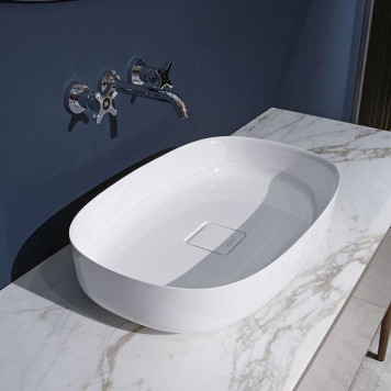 Antonio Lupi Bolo Раковина 63х40 см, без отв., накладная, цвет: белый-8