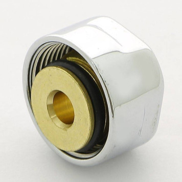 Соединитель Carlo Poletti для м/п трубы 16х2 с цилиндрической гайкой цвет хром-1