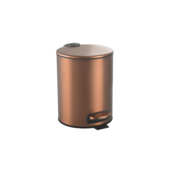 Boheme Uno Ведро напольное с крышкой и нажимной педалью, цвет: brushed bronze 10426-BRB