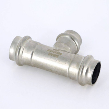 Тройник пресс IBP 22 х 18 х 22 нерж сталь-2