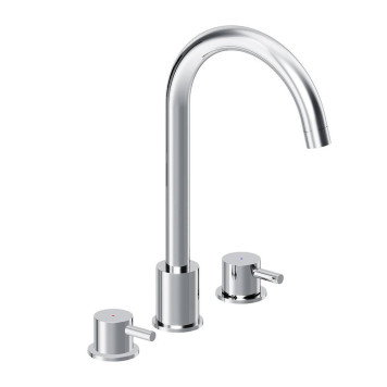 360200000 Смеситель для раковины, встраиваемый в столешницу трёхсекционный