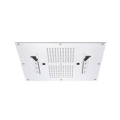 Carimali MyDream Верхний душ 550х500 мм, потолочный, 242 форсунки, 4 потока воды: дождь, каскад, распылители, двойной каскад, цвет: хром. 23075XN-CRX