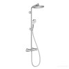 Hansgrohe Crometta Showerpipe S 240 SHP: термостат для душа + стойка с верхним душем 240мм + ручной душ со шлангом 160мм, цвет: хром