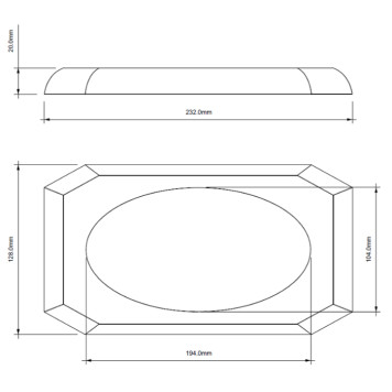Decor Walther KR KS Kristall Лоток для расчесок, настольный, цвет: Capri Blue. 0924095-1