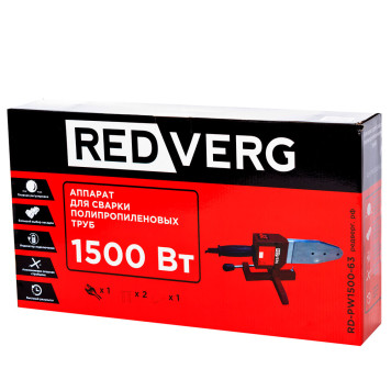 Аппарат для сварки полипропиленовых труб REDVERG RD-PW1500-63-8
