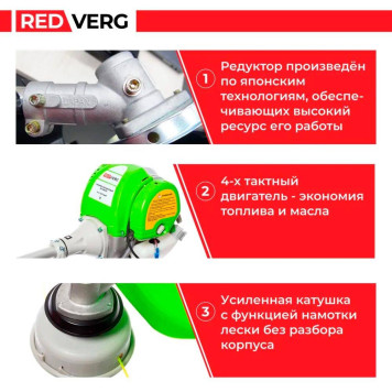 Триммер бензиновый REDVERG RD-GB435-14