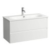 Laufen Lua База с раковиной 100х45хh52см, с 1 отв., 2 ящика, цвет: белый матовый. 8.6008.8.260.104.1