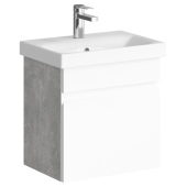 AQ SRT0105BS Smart Тумба под умывальник подвесная, с одним ящиком, бетон светлый, 500х510х350 мм SRT0105BS