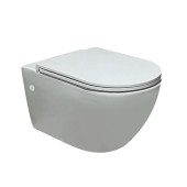 Azzurra Lilac Унитаз подвесной 56x36см, безободковый, смыв Tornado, цвет: белый глянцевый. LIVCSP000000BI