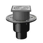 Трап рег верт/вып сух/затв Дн50/75/110 нерж/реш 125х125 T 310.1 SNsP Fachmann 04.020