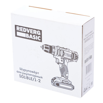 Шуруповерт аккумуляторный REDVERG Basic SD18LE/1-2-7