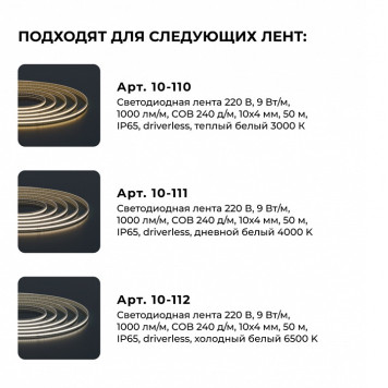 Заглушка для лент Apeyron Electrics 09-146-4