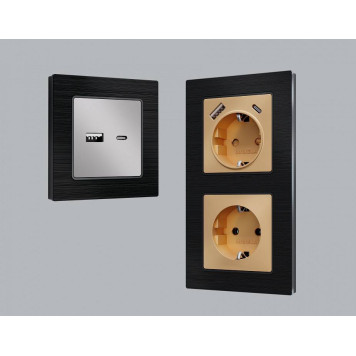 Рамка на 3 поста Ambrella Volt Platos Металл AF550503-1