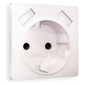 Накладка для розетки с заземлением и со шторками и 2хUSB type A Ambrella Volt Quant AP2090