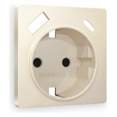 Накладка для розетки с заземлением и со шторками и 2хUSB type A и C Ambrella Volt Quant AP3300