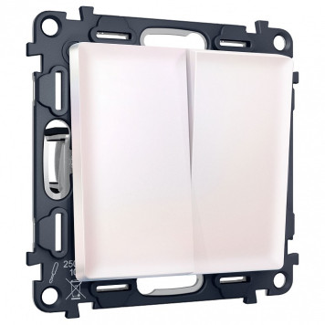 Выключатель перекрестный двухклавишный без рамки Ambrella Volt MA MA203030