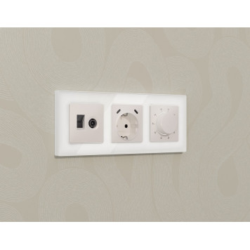 ТВ-розетка и розетка Ethernet RJ-45 без рамки Ambrella Volt MA MA212510-2