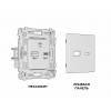 Розетка 2хUSB type A и C без рамки Ambrella Volt Quant MA911010