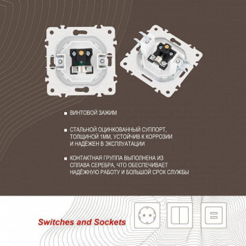 ТВ-розетка без рамки Arte Milano am-205 205.43-1.white-3