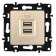 Розетка USB, без рамки Arte Milano am-217 217.46-1.shampan