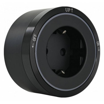 Розетка с заземлением на треке Arte Milano Am-track-sockets 380066TS LED/ES Black