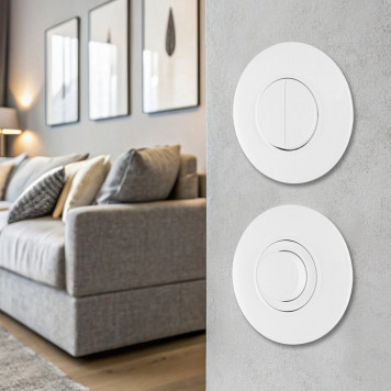 Выключатель двухклавишный Arte Milano SET08-1 SET08-1-30-2 white-2