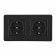 Розетка с заземлением и со шторкой Arte Milano SET16-2 SET16-2-40-1x2 black